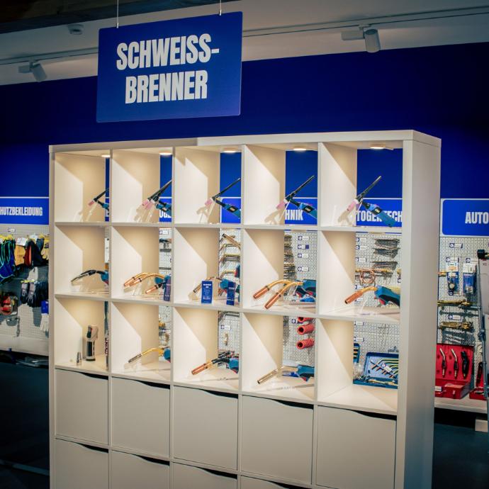 Unsere Schweißbrenner im Laden schweißbrenner ausgestellt in unserem Laden